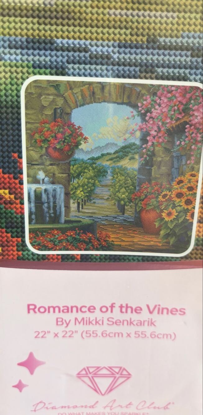 Romance of the Vines by Mikki Senkarik Sealed Diamond Art Club OOS
